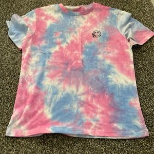 Pink and Blue Tiedye T shirt